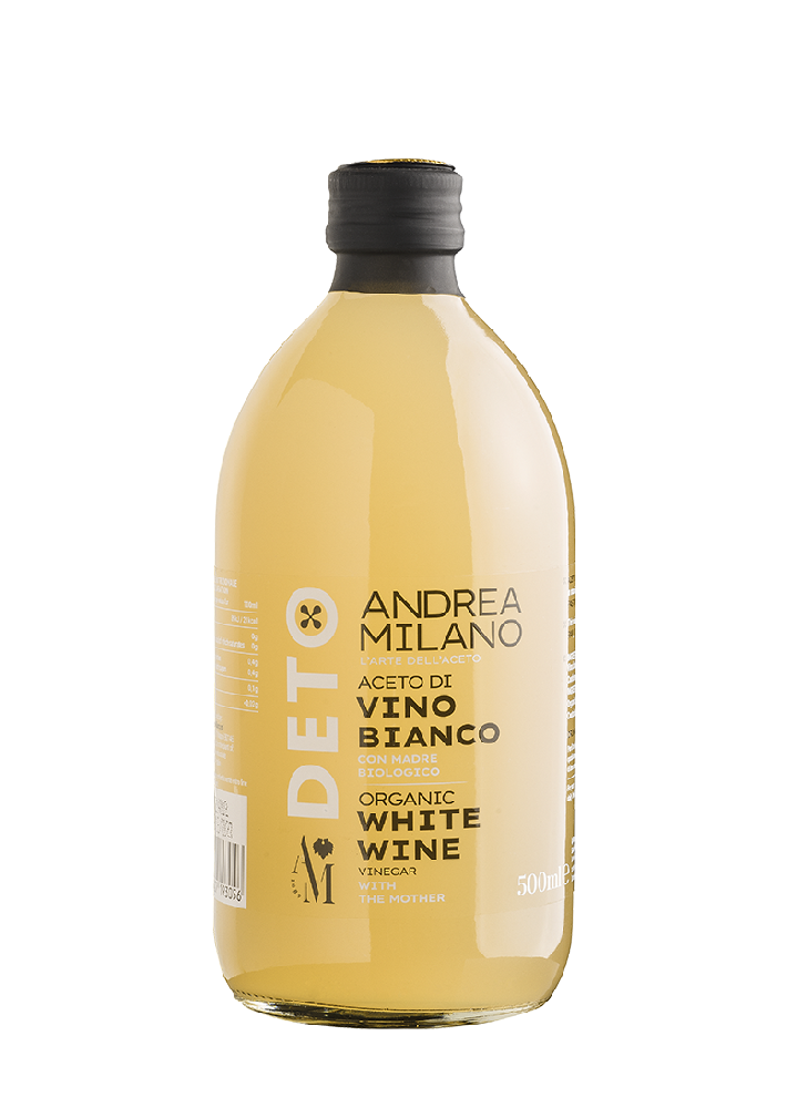 Уксус органический винный белый DETO 6%, Andrea Milano