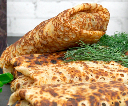 Блинчики с капустой