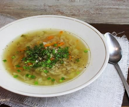 Щи постные с перловой крупой