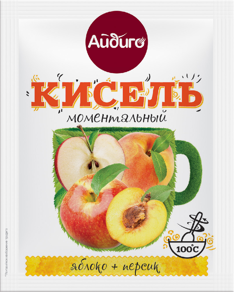 Купить Кисель моментальный Яблоко и персик, 30 г