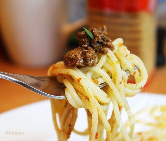 Спагетти болоньезе "Айдиго"