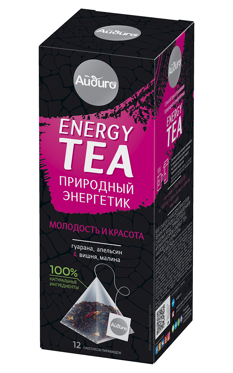 Купить Энергетический чай "Молодость и красота", 30 г, 12 пакетиков-пирамидок