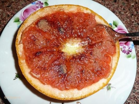 Запеченный грейпфрут