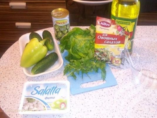 Зеленый салат «По-гречески»