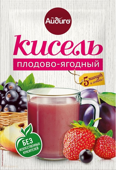 Кисель Плодово-ягодный, 80 г
