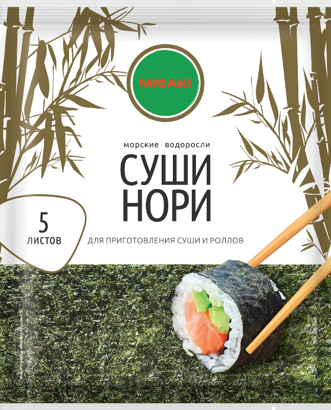 Водоросли нори 5 листов, Misaki