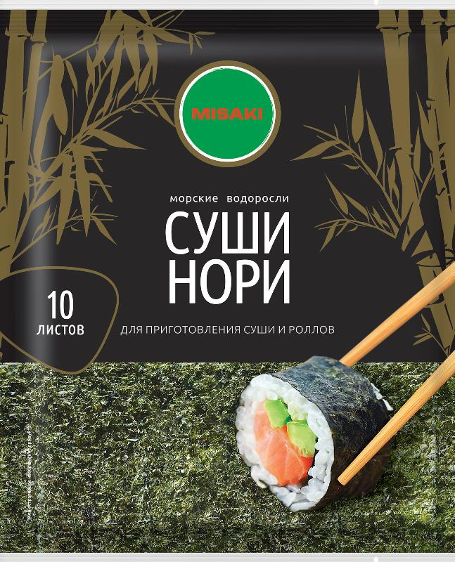 Водоросли нори 10 листов, Misaki