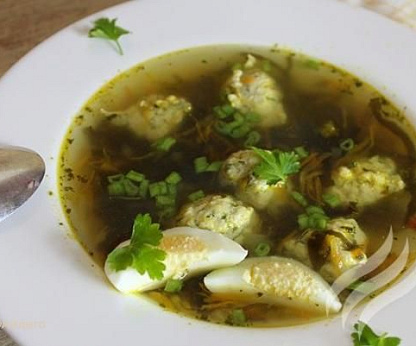 Суп с морской капустой