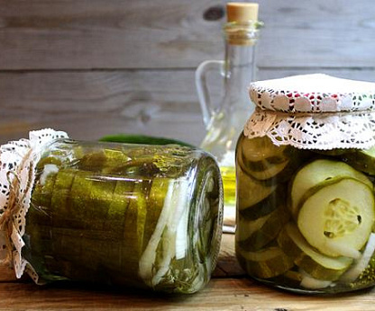 Огурцы, маринованные кружочками