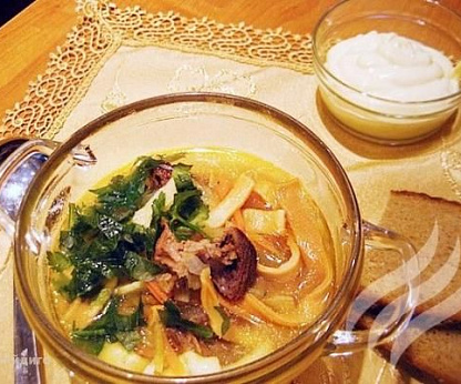 Казахский кеспе с мясом.