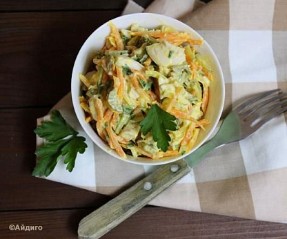 Салат Обжорка с курицей