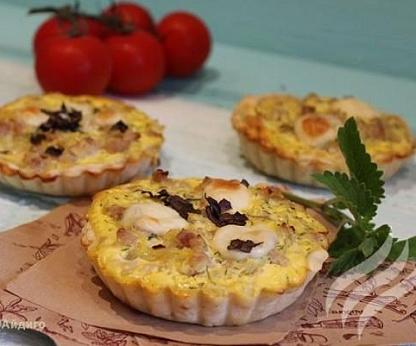 Корзинки с начинкой из кабачков и куриного фарша