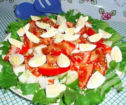 Салат «Летний» с крабовыми палочками