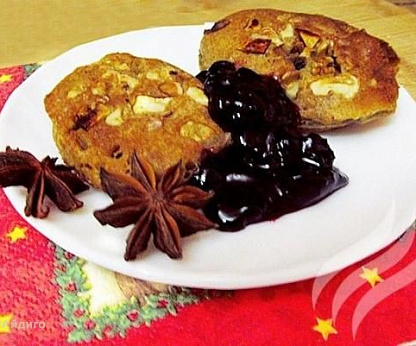 Датские оладьи с начинкой из инжира