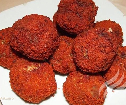 Куриные сырные шарики в панировке