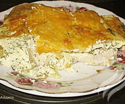 Картофельная запеканка с курицей