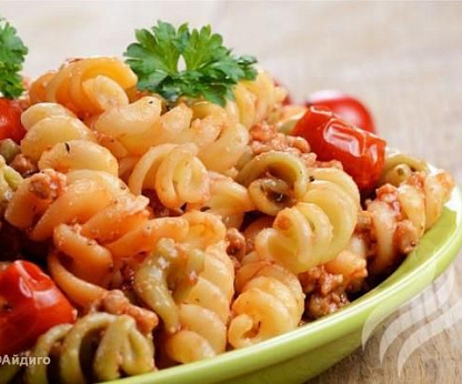 Фузилли с маскарпоне