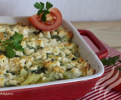 Запеканка картофельная с брынзой
