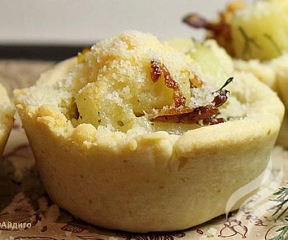 Корзинки с картофелем и беконом