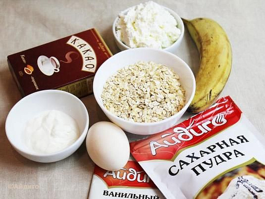 Овсяно - банановые блины