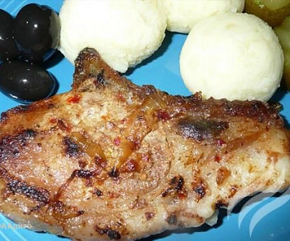 Свиная корейка с травами