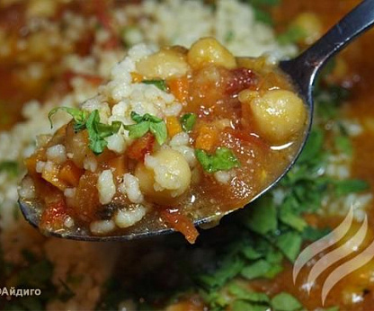 Томатный суп с кускусом