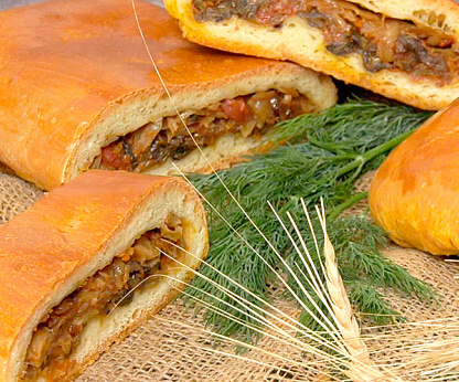 Кулебяка с капустой