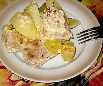 Свинина, запеченная с помидорками Черри