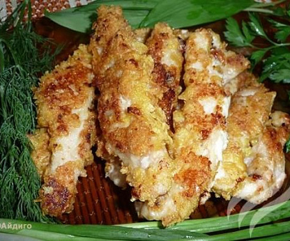 Курочка в кукурузном кляре