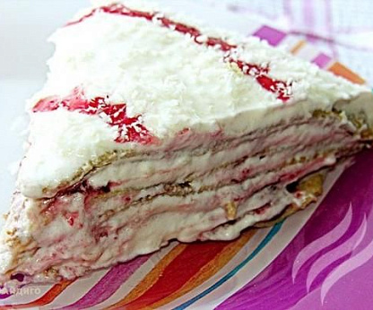 Блинный торт со сливочным кремом
