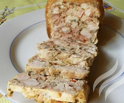 Ветчина куриная рубленая по-домашнему