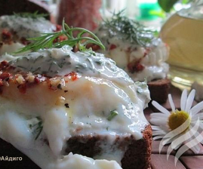 Сэндвичи с яйцами пашот
