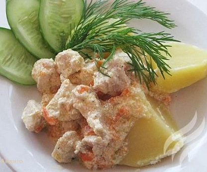 Куриное филе в сливочном соусе