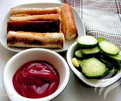 Рулетики с сыром