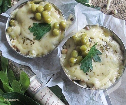 Грибной жульен с прованскими травами