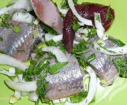 Соленая селедка