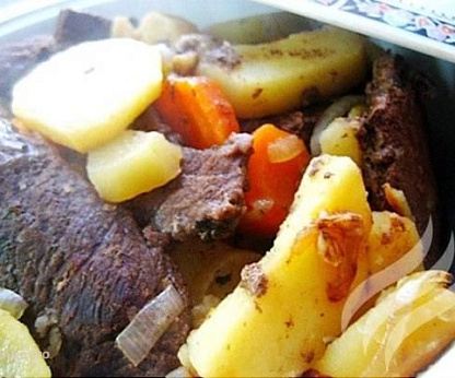 Мясо, запеченное с овощами в «рукаве»