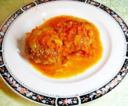 Тефтели с рисом и овощами