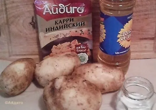 Картошка с золотистой корочкой