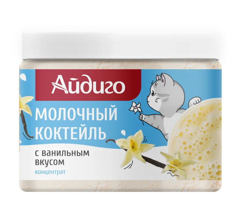 Молочный коктейль "Ванильный" Айдиго, 250 г