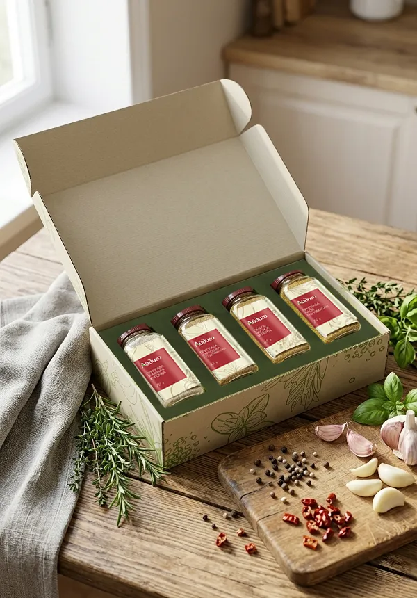 Набор приправ "На каждый день" 4 банки из стекла