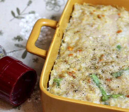 Запеканка из куриного фарша