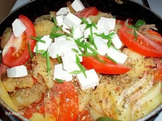 Овощная сковородка «По-гречески»