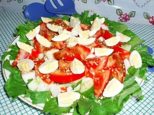 Салат «Летний» с крабовыми палочками