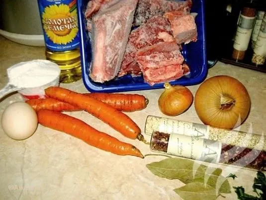 Казахский кеспе с мясом.