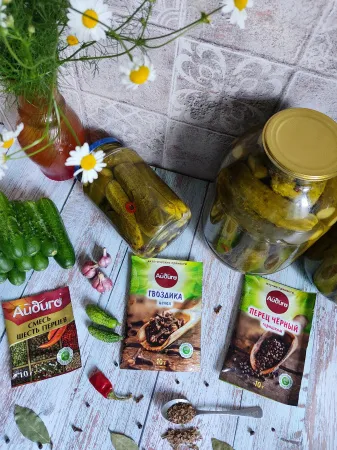 Хрустящие огурчики с уксусом на зиму