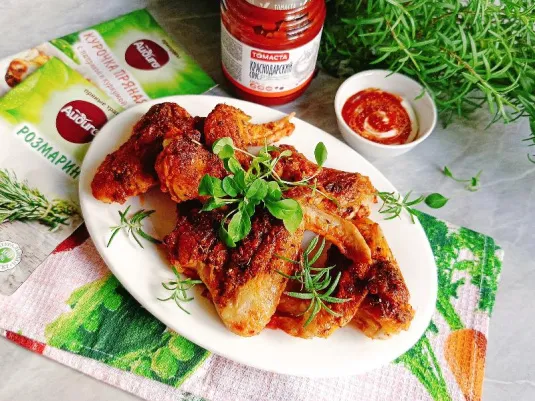Куриные крылышки барбекю