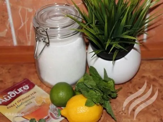Имбирно-цитрусовый лимонад "Мохито" в домашних условиях