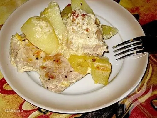 Свинина, запеченная с помидорками Черри