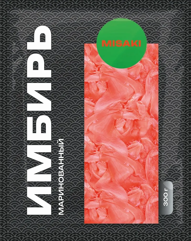 Имбирь маринованный розовый Misaki, 300 г